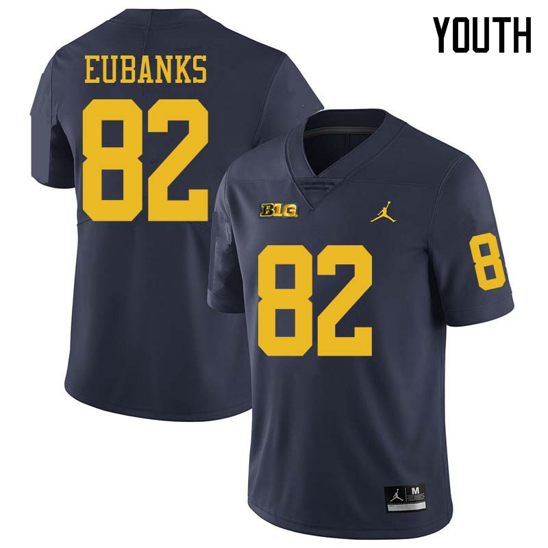 Jordan Brand Youth #82 Nick Eubanks Michigan Wolverines College Football Jerseys Sale-Navy